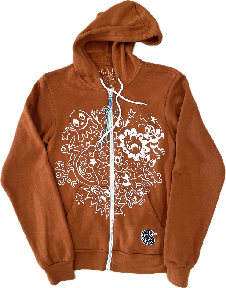 Mojo Graffiti Zip Hoodie