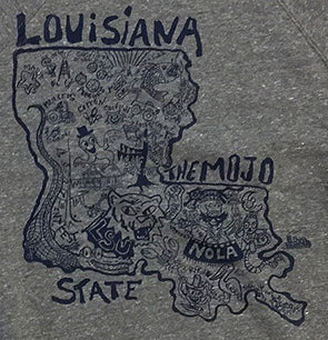 Louisiana Map Sweat